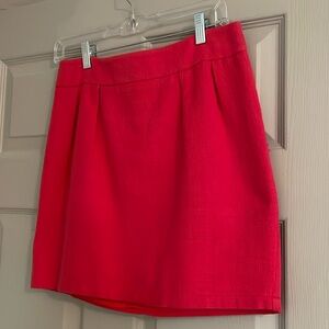 Red Tweed Skirt